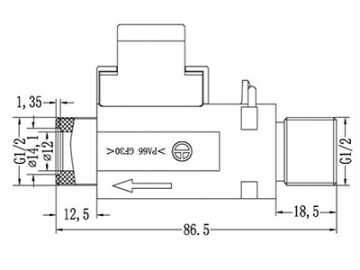 حساس تدفق الماء نوع عوامة    Float Type Water Flow Switch