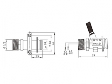 حساس تدفق الماء نوع عوامة    Float Type Water Flow Switch