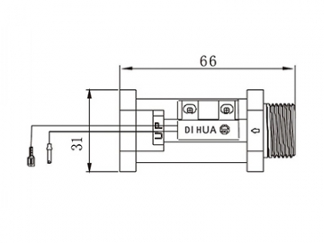 حساس تدفق الماء نوع عوامة    Float Type Water Flow Switch