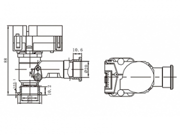 صمام تحكم في التدفق بمحرك مؤازر    Water Flow Servo Valve