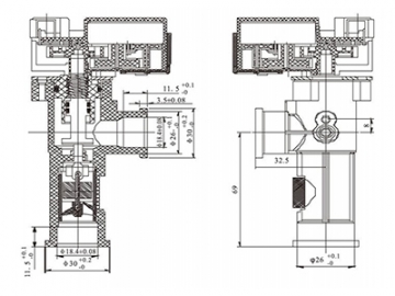 صمام تحكم في التدفق بمحرك مؤازر    Water Flow Servo Valve