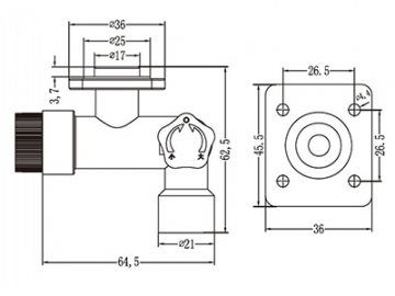 صمام تحكم وحساس درجة حرارة المياه الداخلة    Inlet Control Valve and Temperature Probe