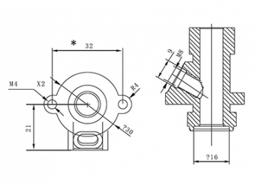 صمام تحكم وحساس درجة حرارة المياه الداخلة    Inlet Control Valve and Temperature Probe