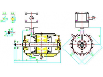المحرك الحثي ثلاثي الأوجه مقاوم للإنفجار (لمروحة التهوية)، سلسلة YBT-H