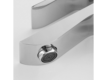 خلاط مغسلة طويل بمظهر الكروم المصقول SW-BFS006(2)                     Tall vessel sink faucet in chrome polished finish