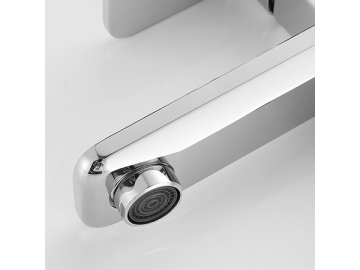 خلاط مغسلة طويل بمظهر الكروم المصقول SW-BFS007(2)                     Tall vessel sink faucet in chrome polished finish