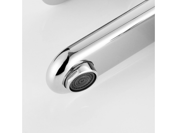خلاط مغسلة طويل بمظهر الكروم المصقول SW-BFS009(2)                     Tall vessel sink faucet in chrome polished finish