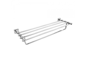 رف مناشف حمام بتصميم فاخر SW-TS001                     Luxury Design Bathroom Towel Rail Shelf