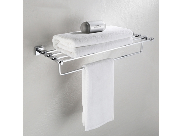 رف مناشف حمام بتصميم فاخر SW-TS001                     Luxury Design Bathroom Towel Rail Shelf