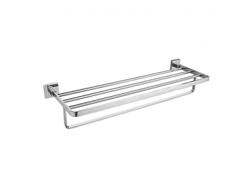 رف مناشف حمام بتصميم فاخر SW-TS002                     Luxury Design Bathroom Towel Rail Shelf