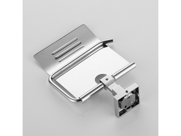 حاملة مناديل حمام بمظهر الكروم كلاسيكية SW-PTH002                     Classic Toilet Paper Towel Holder In Chrome