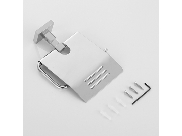 حاملة مناديل حمام بمظهر الكروم كلاسيكية SW-PTH002                     Classic Toilet Paper Towel Holder In Chrome