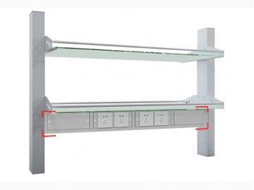 مجاري كابلات أرفف الكواشف المزدوجة  Cable Trunking for Reagent (Double-side)