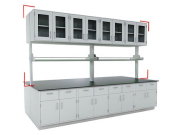 نظام أرفف مختبرات مزدوجة  Laboratory Shelving System (Double-Sided)