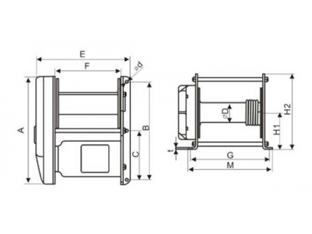 مرفاع ويندلاس كهربائي 250-500KG  250-500KG Windlass