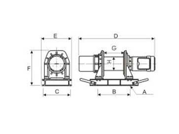 ونش (ويندلاس) كهرباء 500-1000KG  500-1000KG Electric Windlass