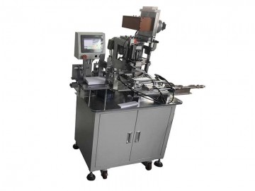 ماكينة تركيب آلي لحلقات تثبيت علامات أمتعة الطيران، LM-JY5                       Automatic Airline Tag Eyeleting Machine