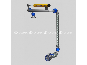 منصة شحن وتفريغ سفلي مع وصلة API                   Bottom Loading Arm with API Coupler