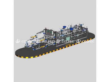 محطة تحميل مزدوجة بالعدادات للغاز الطبيعي المسال                   Dual-sided LNG Metering and Loading Skid