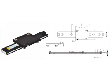 دليل الحركة الخطية المتدحرجة، سلسلة KWZ10N  Linear Guide, Series KWZ10N