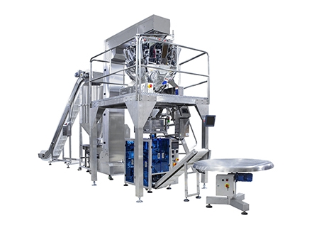 ماكينة تعبئة وتغليف رأسية مع ميزان متعدد الرؤوس    Vertical Form Fill Seal Machine with Multihead Weigher