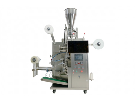 ماكينة تعبئة وتغليف الشاي في كيس هرمي (مع غلاف خارجي)    Tea Bag Packaging Machine (with outer envelope)