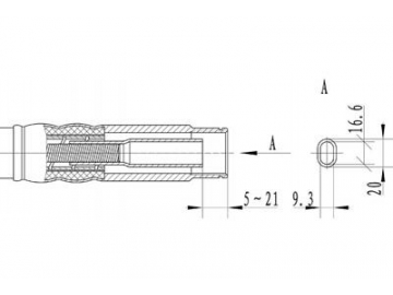 زمبة هزاز خرسانة فئة RV  Concrete Vibrator Shaft, Vibrator Head, RV Series